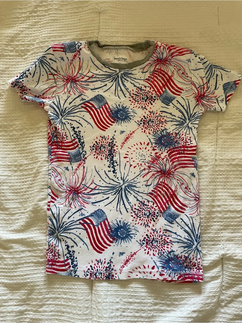 Burt's Bees Baby Red & Blue Fireworks Pajama Set